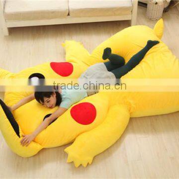 Newest Design Japan Stuffed Giant Pikachu Plush Bed Mattress With Memory Foam Sleepsuit Pokemon go Airbed Pikachu Mattress Sofa photo-3