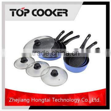 Aluminium press prestige marble coated cookware set