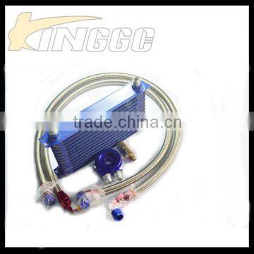 Blue Universal Aluminum AN 10 Racing Car Oil Cooler 13 Row photo-2