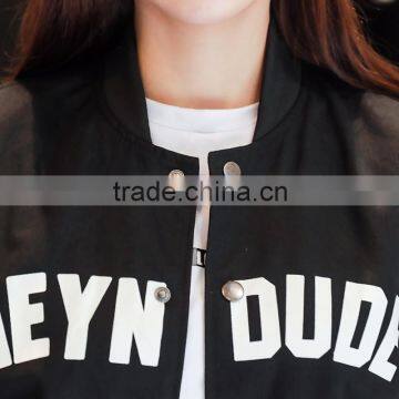 2016 New Fashion Young Men and Women Couples Outfit Korea Style Print Coat Outware Jackets OEM photo-2