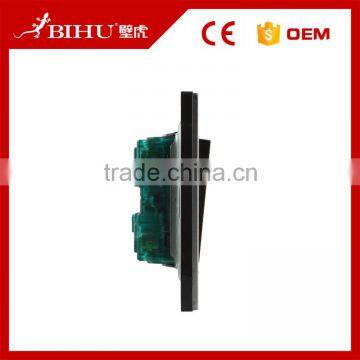 Durable in Use BIHU Brown or Silver Color 4 Gang 2 Way Modern Light Switch photo-5