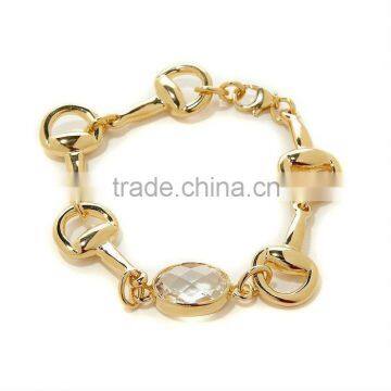 Fashion jewelry Oval Quartz Horsebit-Link 8" Bracelet Manufacturer & Factory & Supplier