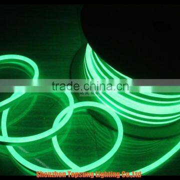 150' spool 12v hotsale green mini led neon flex rope lights 8*16mm for outdoor decoration