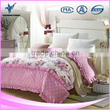 Wholesale High Quality Flower Printed Silk Duvet Cover Sets