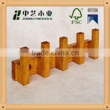 Well Polished Beech wooden coats hook,wholesale wooden clothes hooks