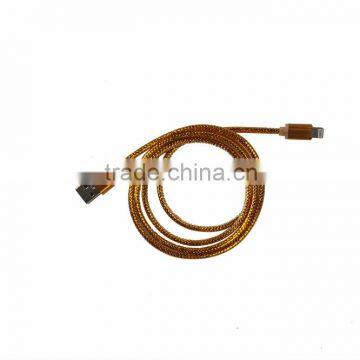 1m Nylon Braided phone charging Cable Micro Usb Data Line For Mobile Phone XR-DC-R112