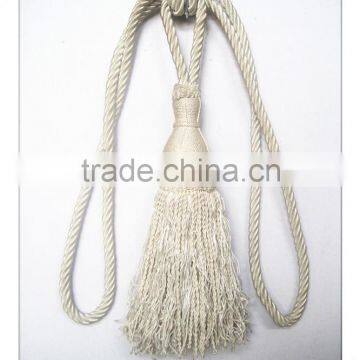 silk white tassel, curtain accessories tieback