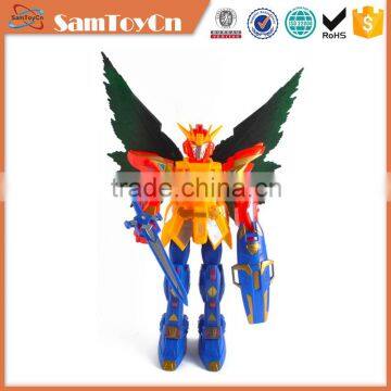 Hot selling small model plastic kids toy robot with light