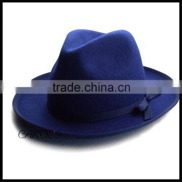 new 100% wool felt fedora hats