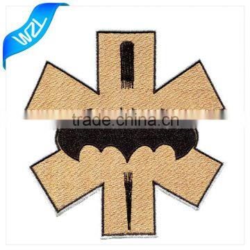 Custom iron on morale patch cheap clothing Heat Press Embroidery Patches No Minimum