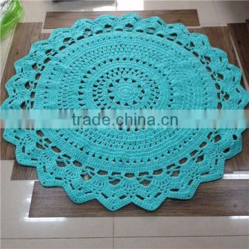 Crochet T-shirt round Rug