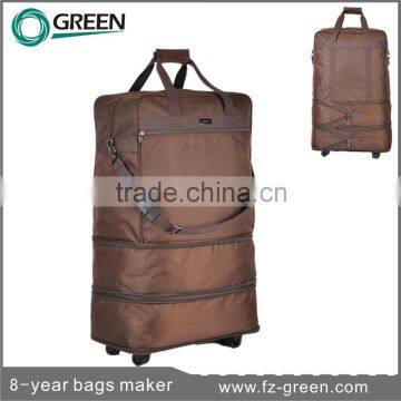 2015 Brown Foldable Waterproof Travel Bag