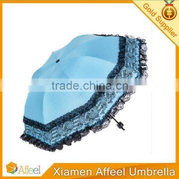 Lace is prevented bask in folding umbrella
