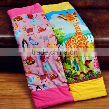 fleece applique embroidery disposable plush animal design baby blanket