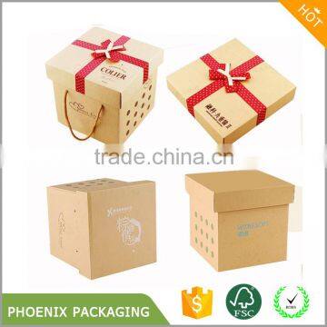 Kraft Paper Box With Lid Gift Box for Food photo-4