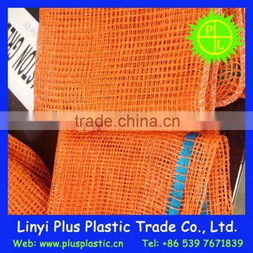 orange plastic mesh onion bag,vegetable mesh bags,leno netting onion mesh bag