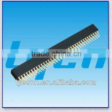 1.27mm pin female double row header connector