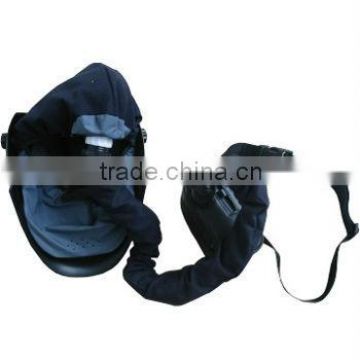 purifying air welding helmet with respirator