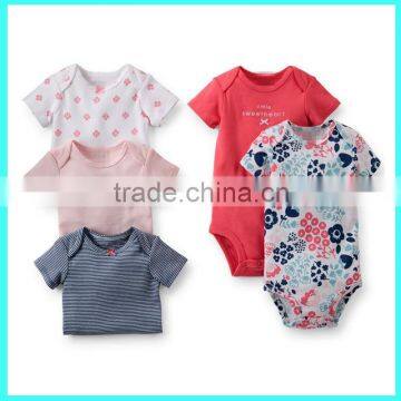 Wholesale infant summer clothes set baby bodysuit romper set 100% cotton baby clothes                        
                                                Quality Choice