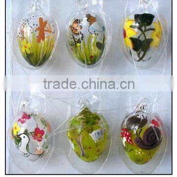 colourful glass eggs for Easter gift