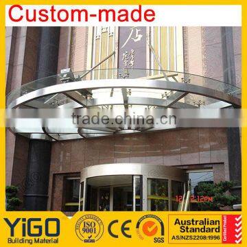 Front Door Glass Canopy glass roof awning YG-C36