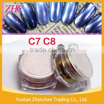 2016 Hot sale Mirror Effect Pigment Silver Golden Chrome Mirror Nail Powder