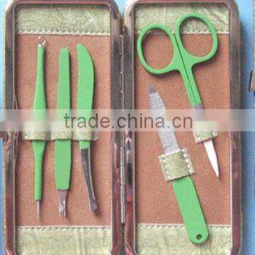 MRT-082 5pcs Pretty PU bag stainless steel new design manicure set