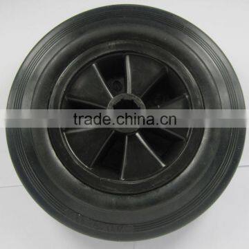 8'' black rubber wheel