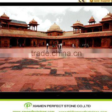 Beautiful Red Slab Tiles Material Sandstone For Sale