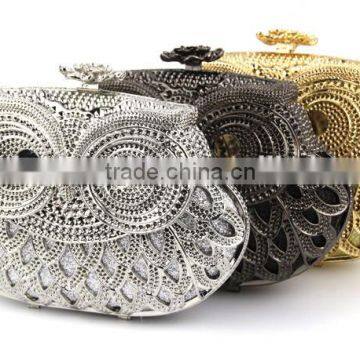 Ladies clutch bag for dinner indian tote bags crystal and rhinestone evening Bag