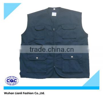 working vest for men with multi pockets windproof coverall