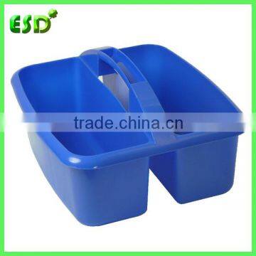 ESD Plastic Caddy Basket With 2 Compartments