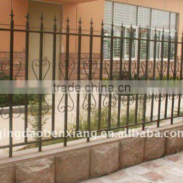 2014 Benxiang wrought iron indoor and outdoor wrought iron fence designs