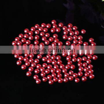 10mm red color oil polishing porcelainous beads for clothing designing