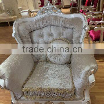 Modern France Wooden Fabric Sofa Set Living Room Design photo-4