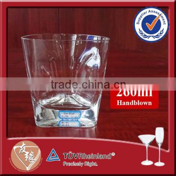 handmade drinking glasses whisky cups 9oz decaled logo