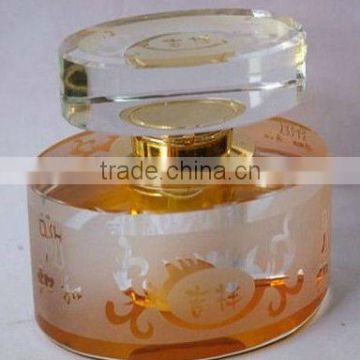 Glass Crystal Flower Perfume Bottle For Table Decoration