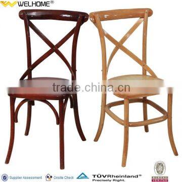 high quality wooden cross back chair for dining