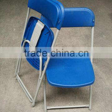 metal frame plastic seat folding chair