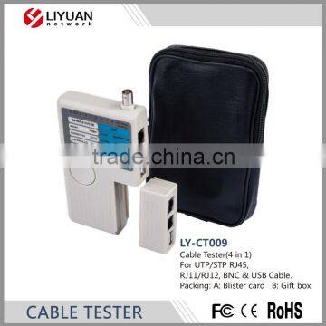 LY-CT009 4 In 1 Network Cable Tester RJ45/RJ11/USB/BNC LAN Cable Cat5 Cat6 Cat7 Wire Tester