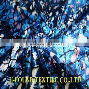 Velvet Designer Dresses Velvet 95%Polyester 5%Spandex Dyed KS Velvet fabric wholesale,For Women Garment Dress