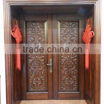 latest design wooden carved solid wood interior door