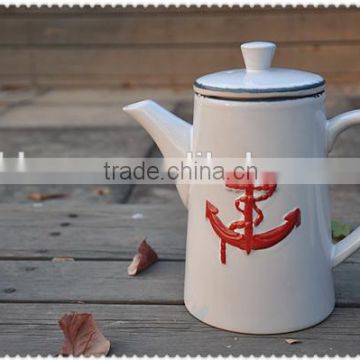 ceramic anchor design pot for marine style