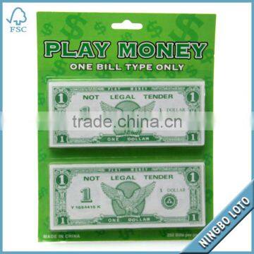 US Dollar Play Money for Grandview