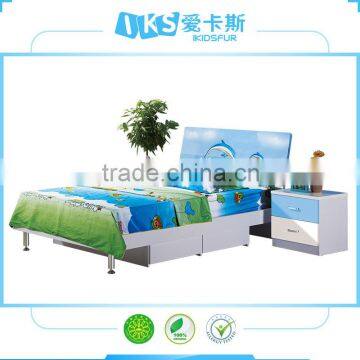 Children furniture school kids use bedroom set with study desk, cheap modern bedroom sets