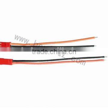 JST 2pin male and female connector with 22AWG silicone cable