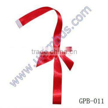 red pre tied bow for cake packing