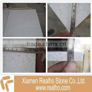 polished white artificial quartz tile