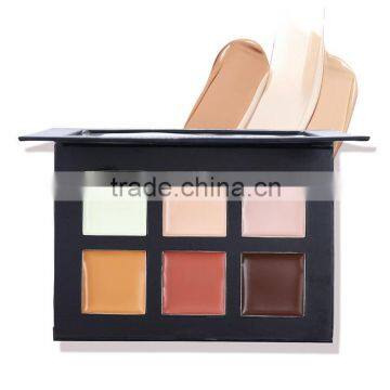 Kiss Beauty Cosmetic Contour Cream Kit 6 Color Face Concealer Palette Creams Deep / Medium / Light Makeup Contour Palette