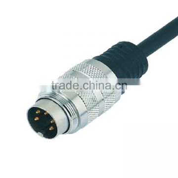 M16 Male Connector Molded Cable Straight 3pin 4pin